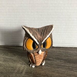 Vtg Owl Figurine Handmade in Uruguay